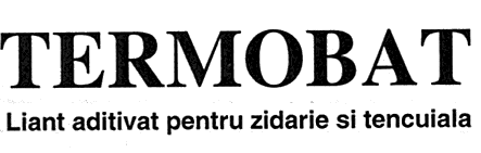 TERMOBAT Liant aditivat pentru zidărie şi tencuială