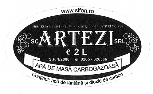ARTEZI APĂ DE MASĂ CARBOGAZOASĂ