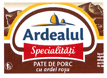 ARDEALUL - specialităţi - pate de porc cu ardei roşu