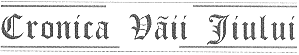 Cronica Văii Jiului
