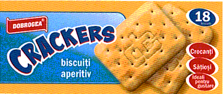 DOBROGEA Crackers biscuiţi aperitiv