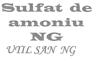 Sulfat de amoniu NG UTIL SAN NG