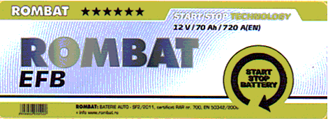 ROMBAT EFB START STOP BATTERY