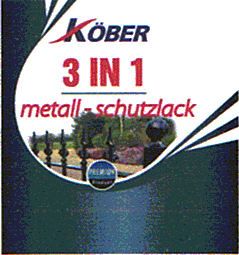 KOBER 3 IN 1 metall schutzlack