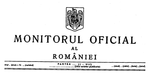 MONITORUL OFICIAL AL ROMÂNIEI