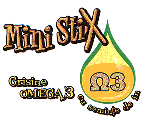Mini Stix Grisine OMEGA3 cu seminţe de in