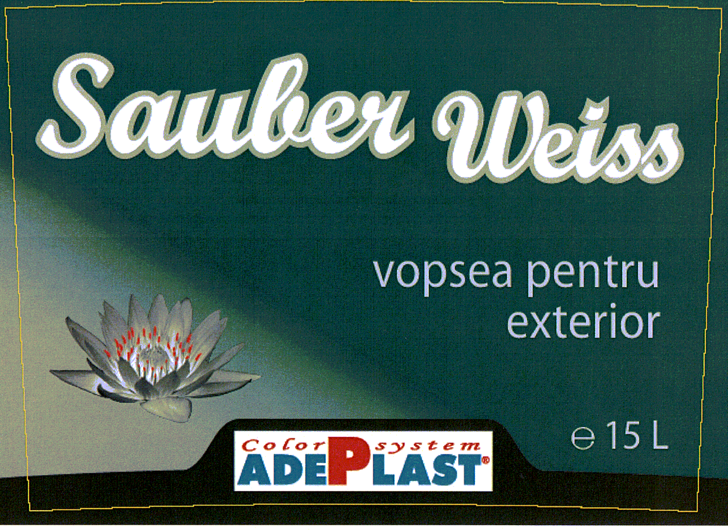 SAUBER WEISS VOPSEA PENTRU EXTERIOR ADEPLAST COLOR SYSTEM