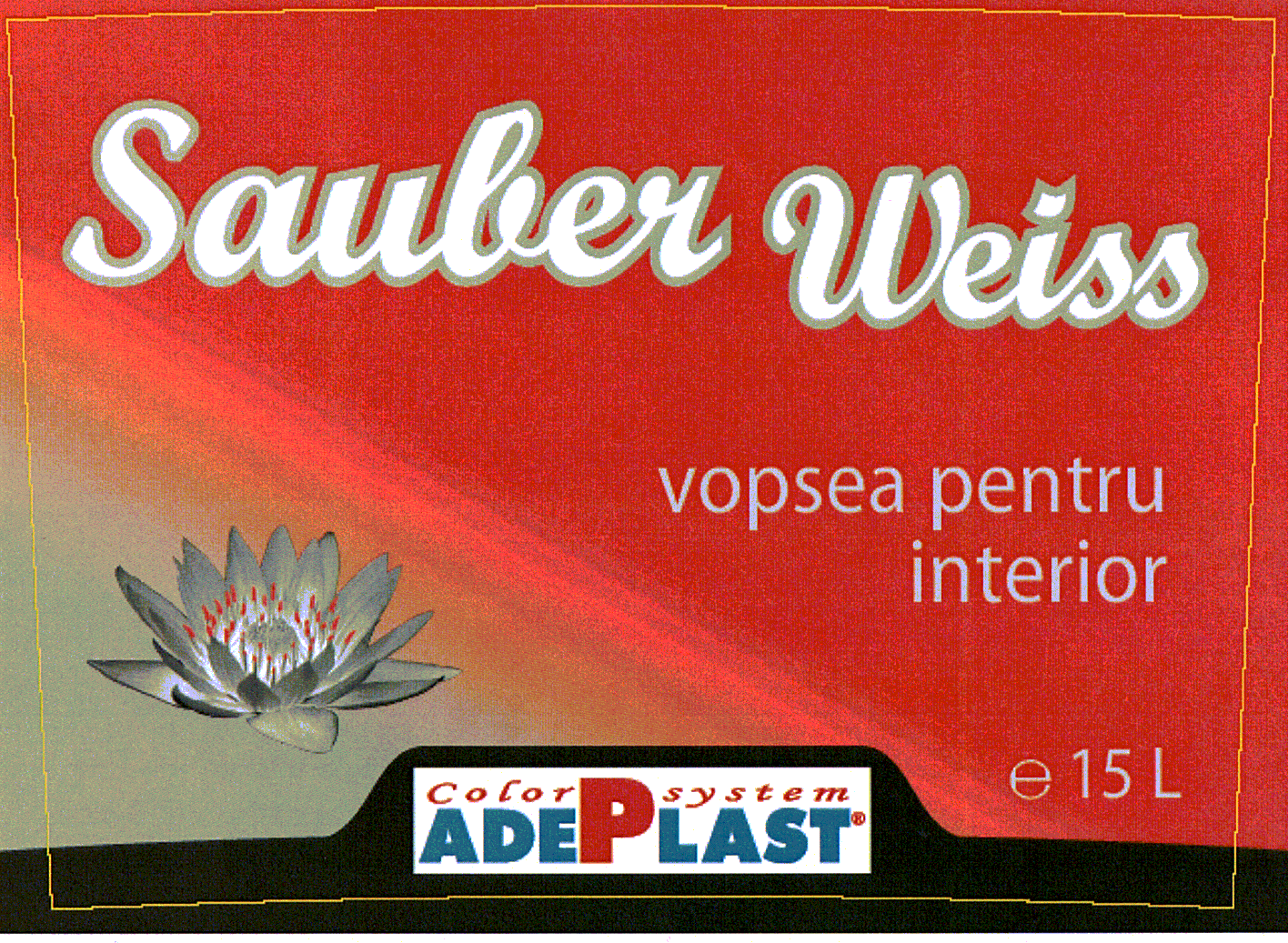 SAUBER WEISS VOPSEA PENTRU INTERIOR ADEPLAST COLOR SYSTEM