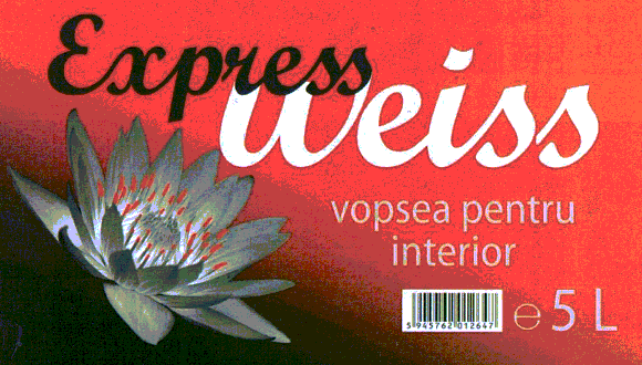 Express weiss vopsea pentru interior