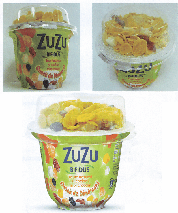 ZUZU Bifidus. Iaurt natural şi cocktail mix crocant. Snack de Dimineaţă