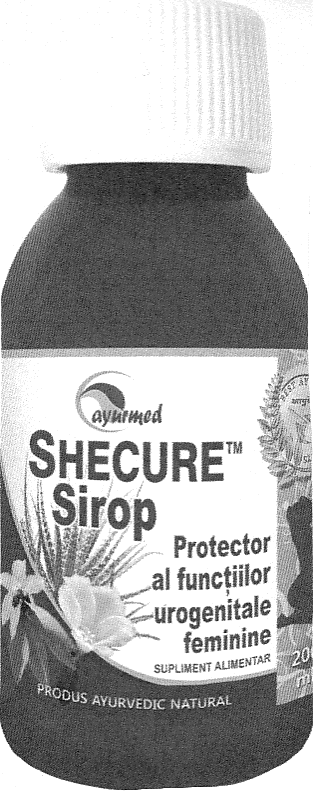 ayurmed SHECURE Sirop Protector al FUNCŢIILOR UROGENITALE FEMININE