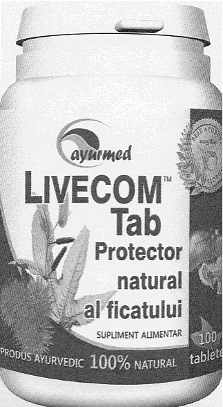 ayurmed LIVECOM Tab Protector natural al ficatului
