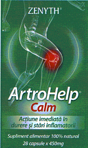 ArtroHelp Calm Acţiune imediată în durere şi stări inflamatorii