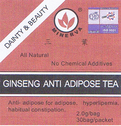 DAINTY & BEAUTY MINERVA GINSENG ANTIADIPOSE TEA