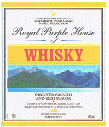 Royal Purple House of Whisky