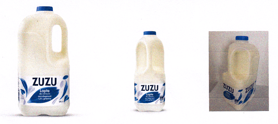 ZUZU. Lapte de consum semidegresat.