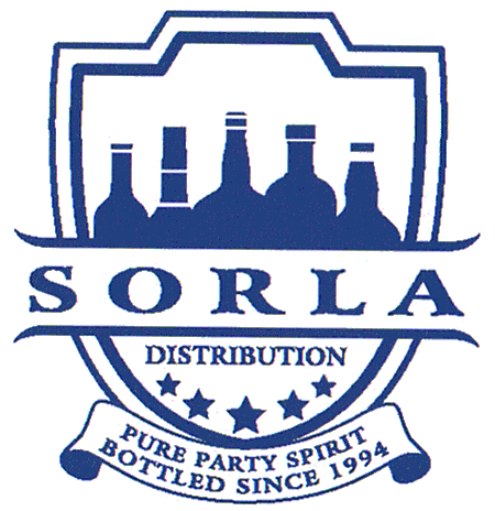 SORLA DISTRIBUTION PURE PARTY SPIRIT BOTTLED SINCE 1994