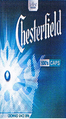 Chesterfield 100's caps CROWNED SINCE 1896