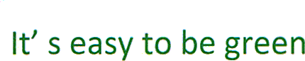 It's easy to be green