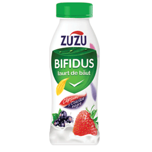 ZUZU BIFIDUS Iaurt de băut Căpşuni şi Coacăze negre