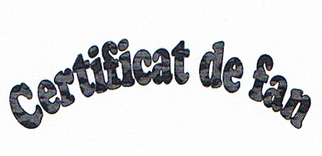 Certificat de fan