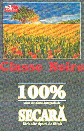 Vel Pitar Classe Noire 100% Pâine din făină integrală de SECARĂ fără alte tipuri de făină