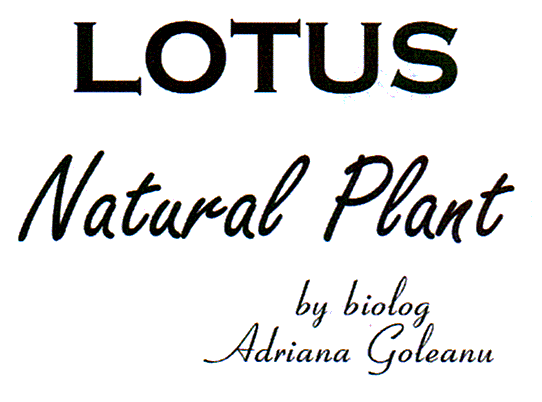 LOTUS Natural Plant by biolog Adriana Goleanu