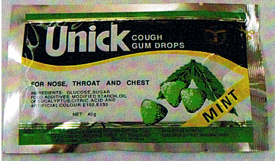 UNICK COUGH GUM DROPS