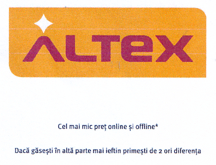 ALTEX Cel mai mic preţ online şi offline* Dacă găseşti în altă parte mai ieftin primeşti de 2 ori diferenţa