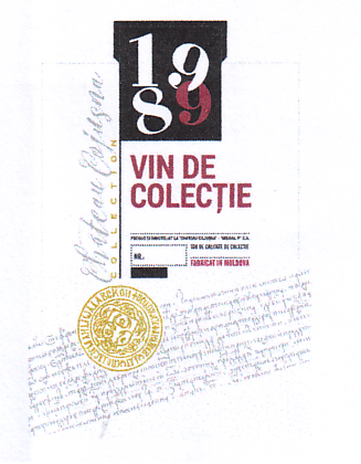Château Cojusna COLLECTION 1989 VIN DE COLECŢIE