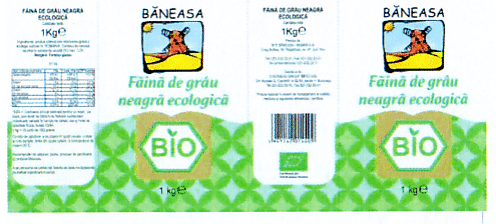 BĂNEASA; FĂINA DE GRÂU NEAGRĂ ECOLOGICĂ BIO