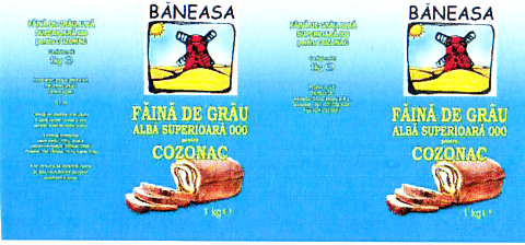 BĂNEASA; FĂINA DE GRÂU ALBĂ SUPERIOARĂ 000 PENTRU COZONAC
