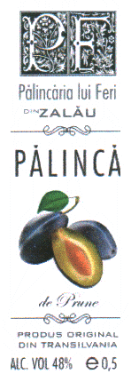 PF Pălincăria lui Feri DIN ZALĂU PĂLINCĂ de prune PRODUS ORIGINAL DIN TRANSILVANIA
