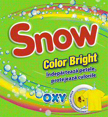Snow Color Bright Îndepărtează petele, protejează culorile oxy stain lift technology