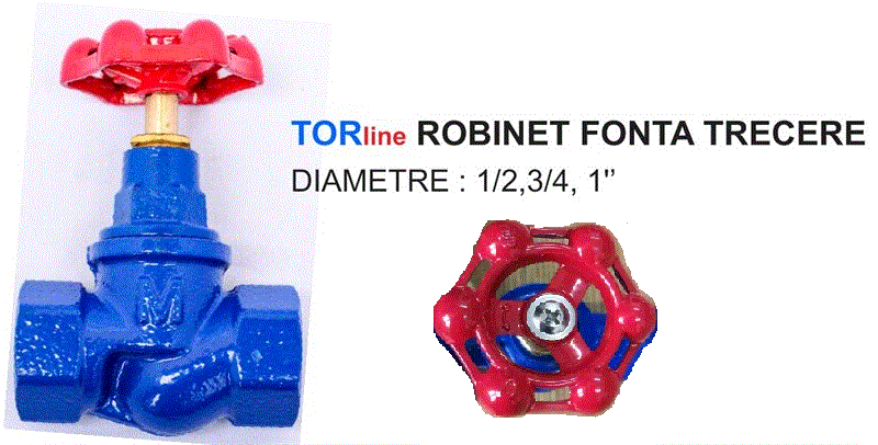 TORline ROBINET FONTA TRECERE DIAMETRE: 1/2,3/4, 1''