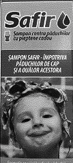 Safir Şampon contra păduchilor cu pieptene cadou ŞAMPON SAFIR - ÎMPOTRIVA PĂDUCHILOR DE CAP ŞI A OUĂLOR ACESTORA