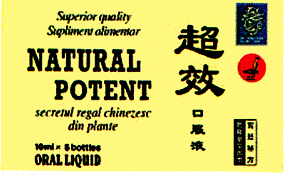 NATURAL POTENT secretul regal chinezesc din plante