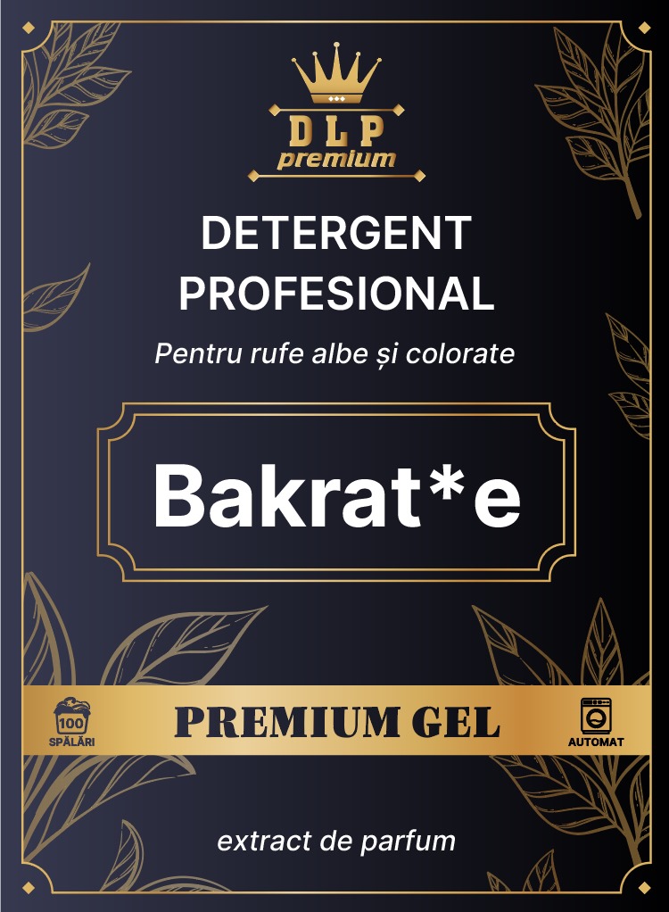 DLP premium Bakrat*e DETERGENT PROFESIONAL Pentru rufe albe si colorate PREMIUM GEL