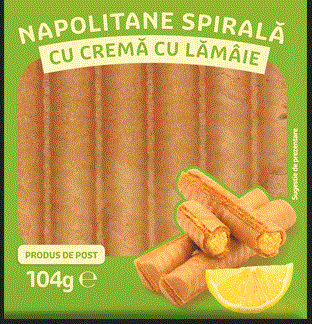 NAPOLITANE SPIRALA CU CREMA CU LAMAIE