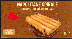 NAPOLITANE SPIRALE CU 82% CREMA DE CACAO PRODUS DE POST