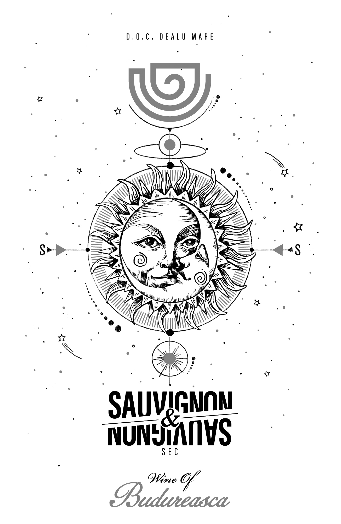 SAUVIGNON & SAUVIGNON Wine of Budureasca SEC D.O.C. DEALU MARE