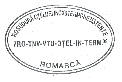 ROSUDURĂ OȚELURI INOX&TERMOREZISTENTE 7RO-TNV-VTU-OȚEL-IN-TERM.R ROMARCĂ