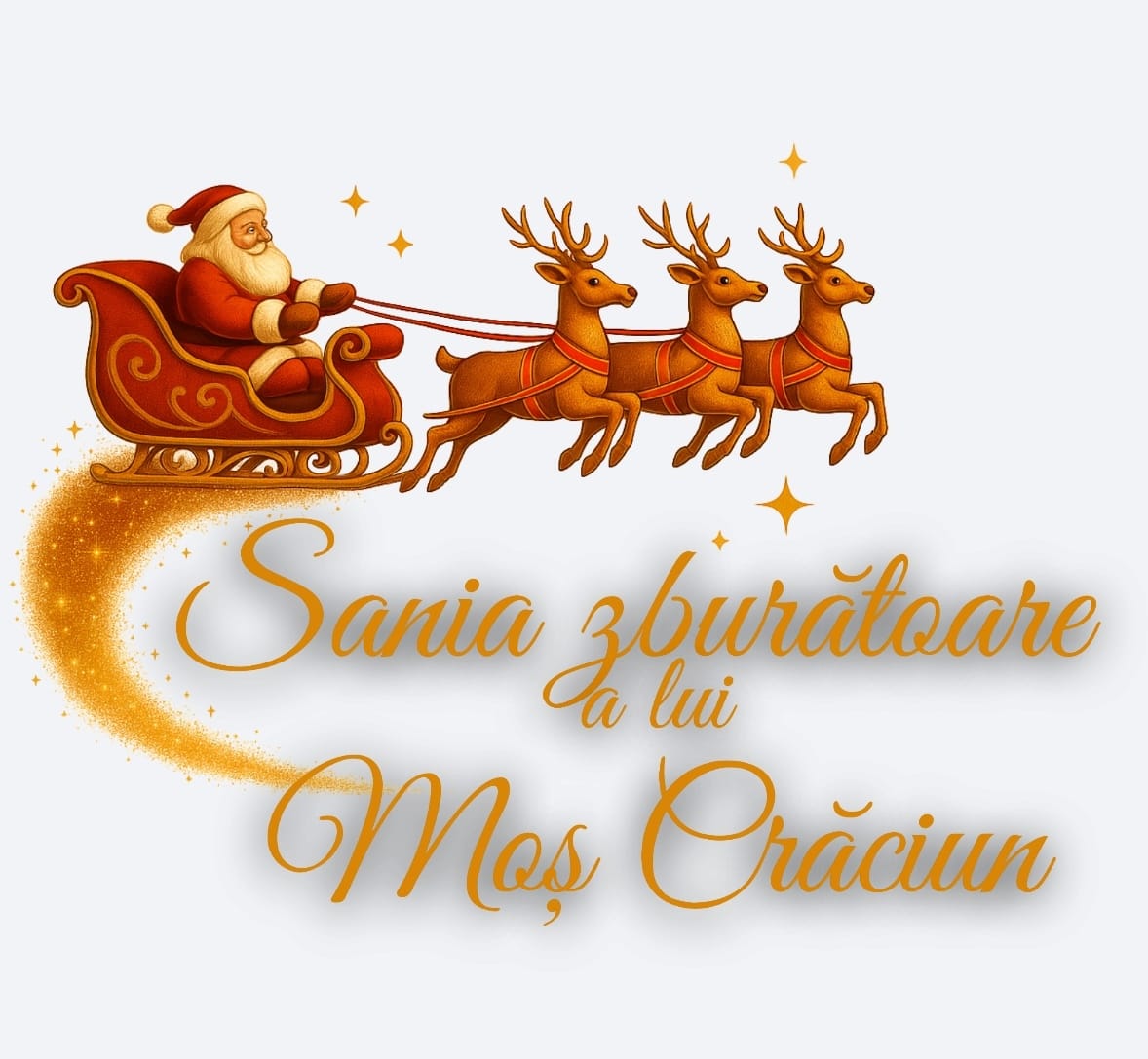 Sania zburătoare a lui Moș Crăciun