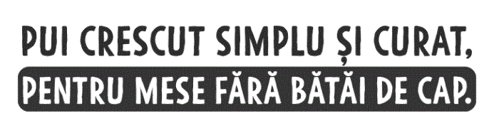 PUI CRESCUT SIMPLU ȘI CURAT, PENTRU MESE FĂRĂ BĂTĂI DE CAP.
