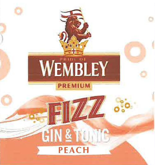 PRIDE OF WEMBLEY PREMIUM FIZZ GIN & TONIC PEACH