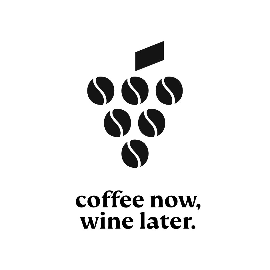 coffee now, wine later.